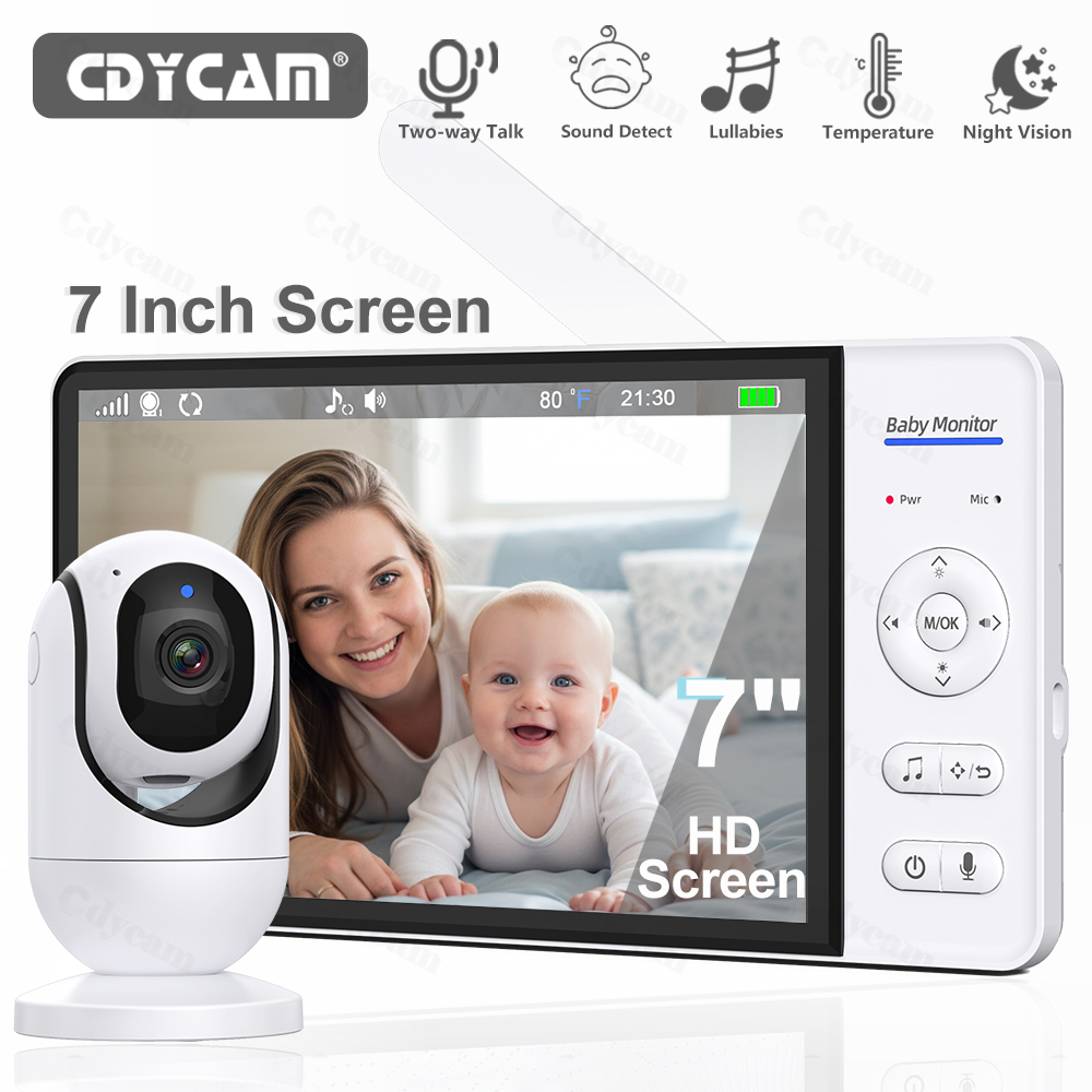 Audio Music Videos - 7.0'' Video Baby Monitor 720P 5000mAh