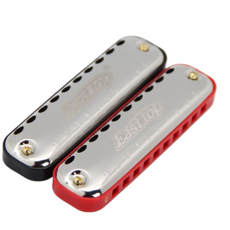 Harmonica 10 Hole - 10-Hole Blues Harmonica Key C Adult