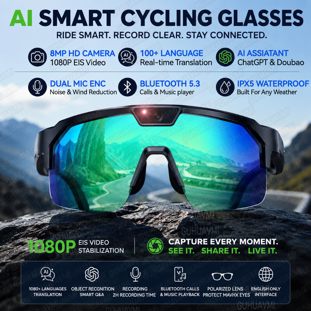 Audio Music To Video Ai - 2026 Upgrade Smart Glasses with 8MP