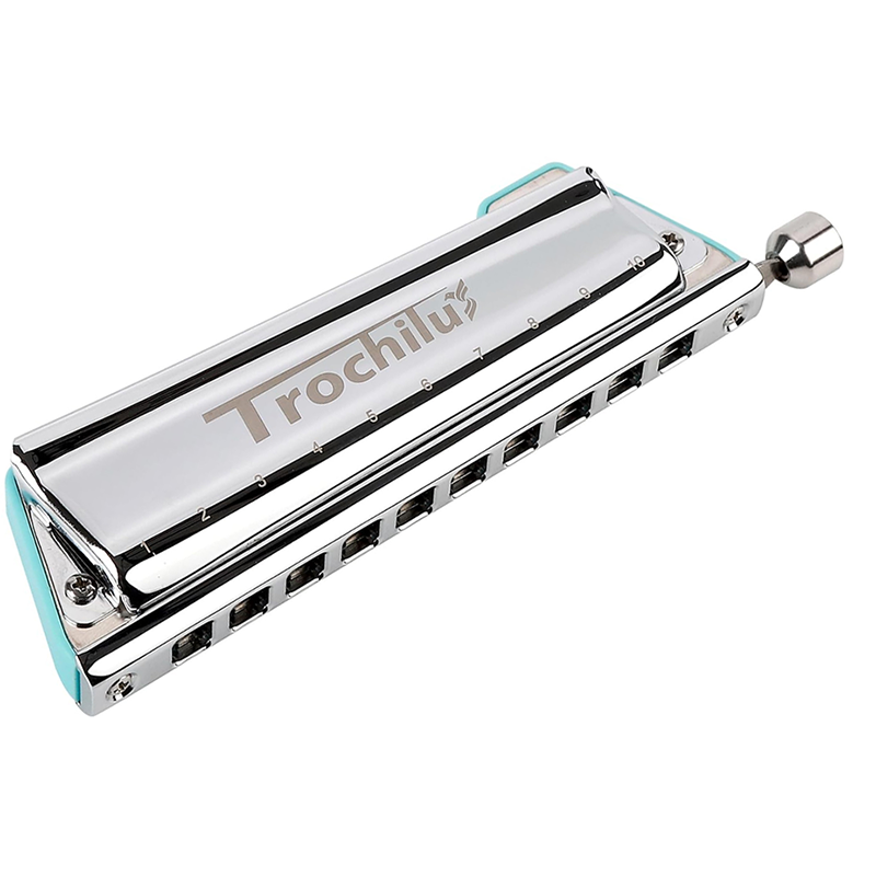 Harmonica 10 Hole - JDR Trochilus Harmonica Blues Chromatic Harp