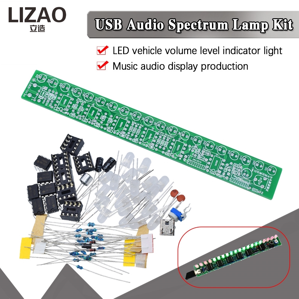 USB Audio Spectrum Lamp DIY Ki - Audio Music Visualizer Free ulasan dan harga