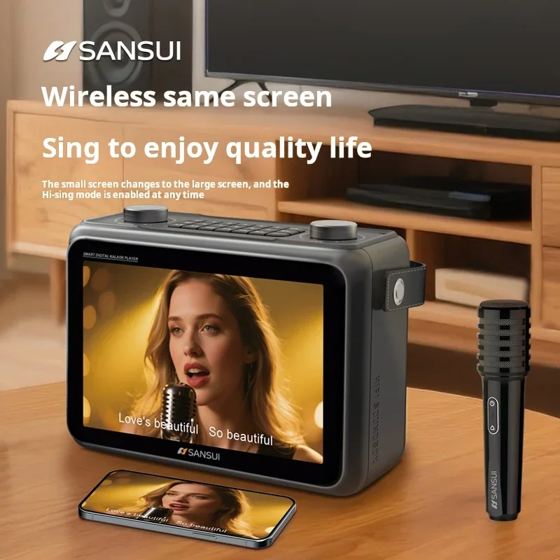 SANSUI K115 LED Screen 10.1-in - Audio Music Lyrics ulasan dan harga