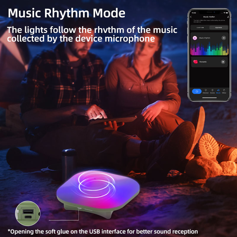 Camping Lantern Rechargeable S - Audio Music By ulasan dan harga