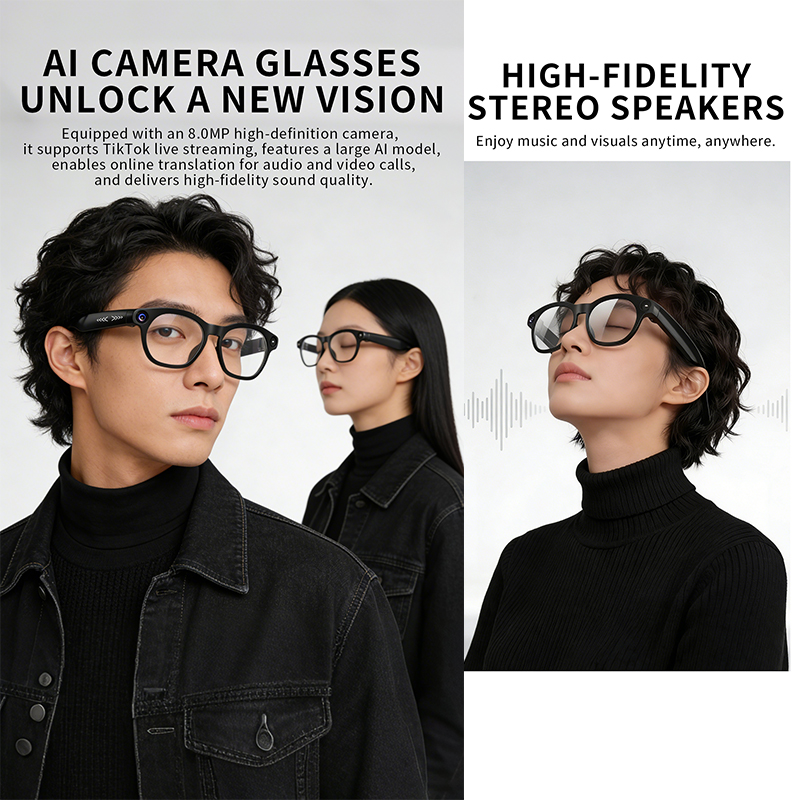 New Fashionable Smart Glasses  - Audio Music To Video Ai ulasan dan harga