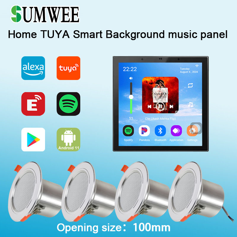 4 Inch Android 11 Tuya Smart H - Audio Music For Background ulasan dan harga