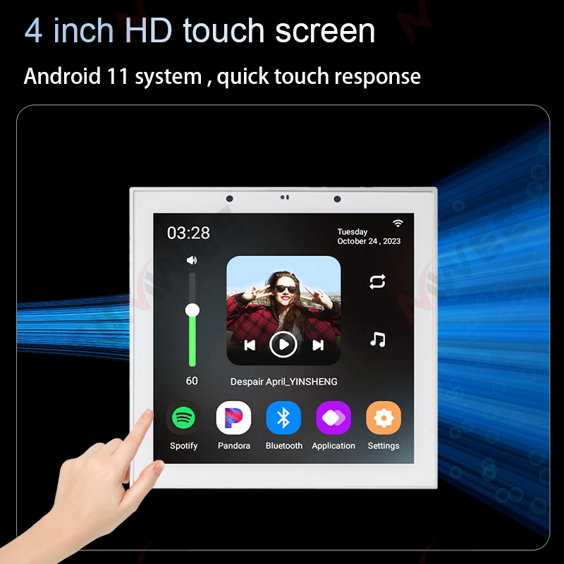 4 Inch Android 11 Tuya Smart H - Audio Music For Background ulasan dan harga