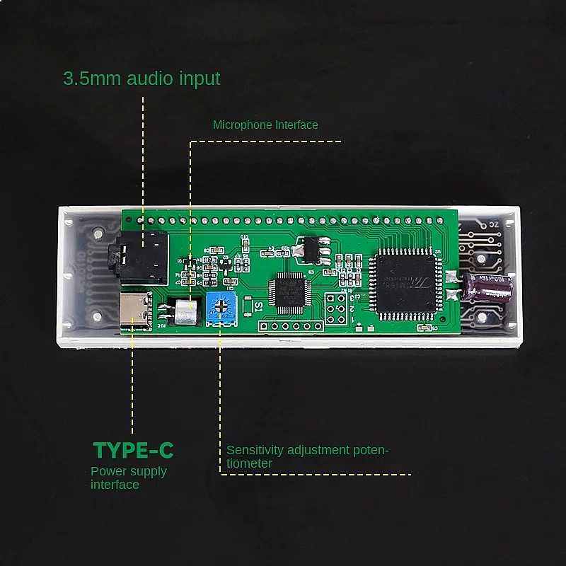 LED Music Spectrum Display Ana - Audio Music Visualizer Free ulasan dan harga