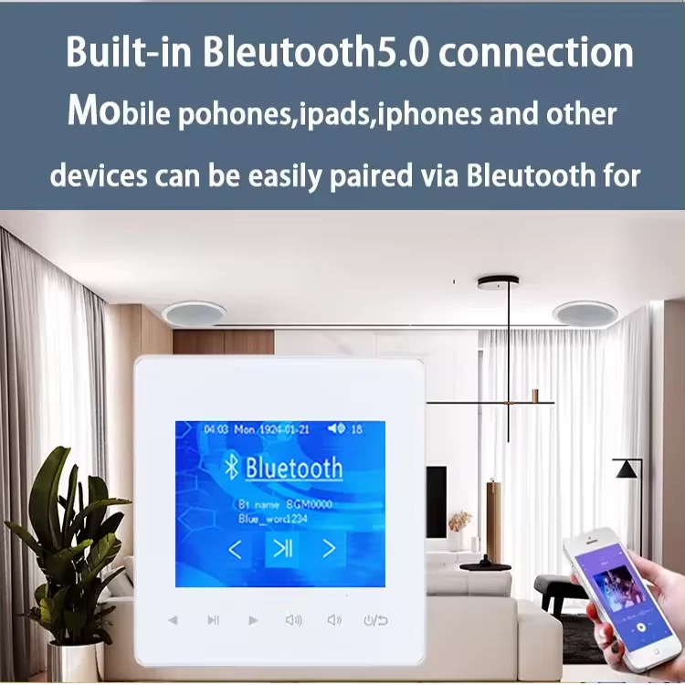 Home Bluetooth Wall Amplifier  - Audio Music For Background ulasan dan harga