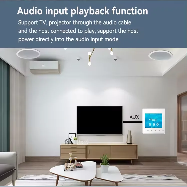 Home Bluetooth Wall Amplifier  - Audio Music For Background ulasan dan harga