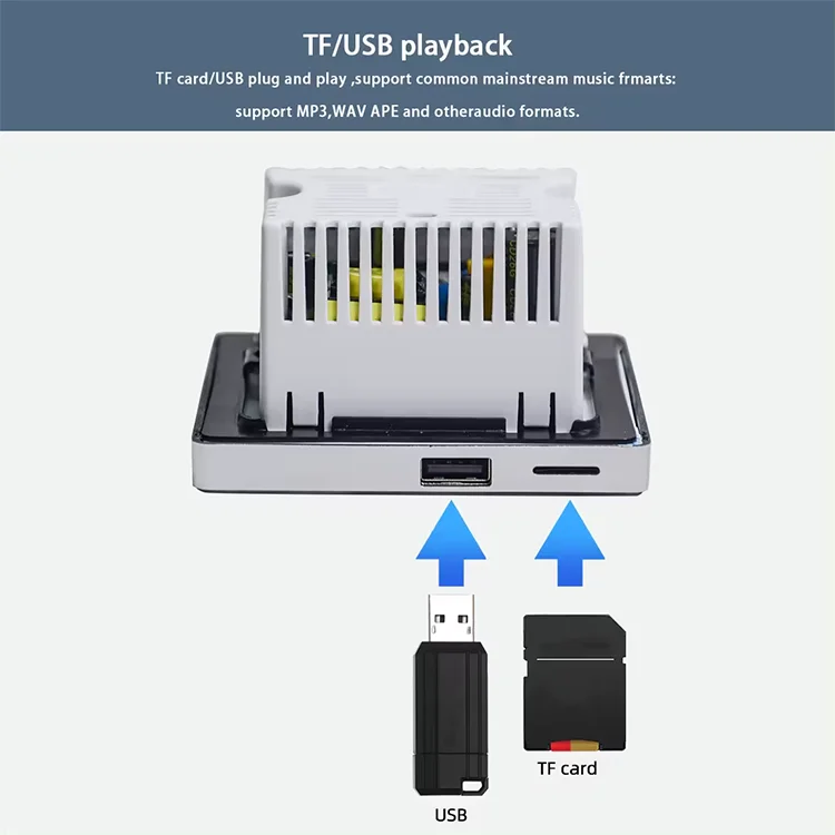 Home Bluetooth Wall Amplifier  - Audio Music For Background ulasan dan harga