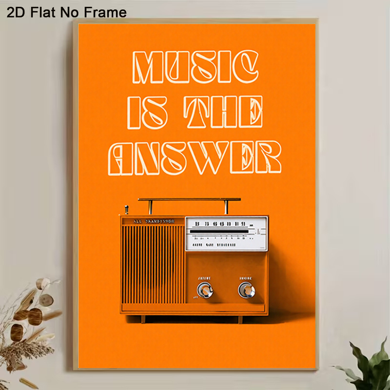 Vintage Radio Wall Art Framele - Audio Music For Background ulasan dan harga
