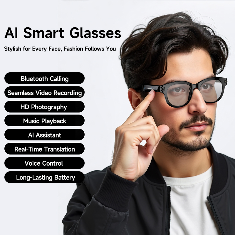 Lenovo 8K HD AI Smart Glasses  - Audio Music To Video Ai ulasan dan harga