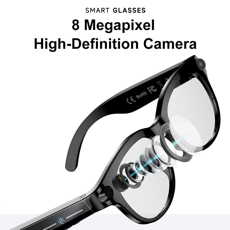 Lenovo 8K HD AI Smart Glasses  - Audio Music To Video Ai ulasan dan harga