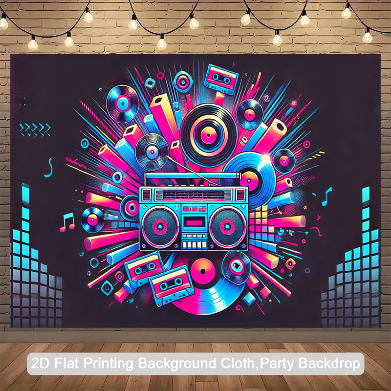 2D flat, 1-piece product. Retr - Audio Music For Background ulasan dan harga