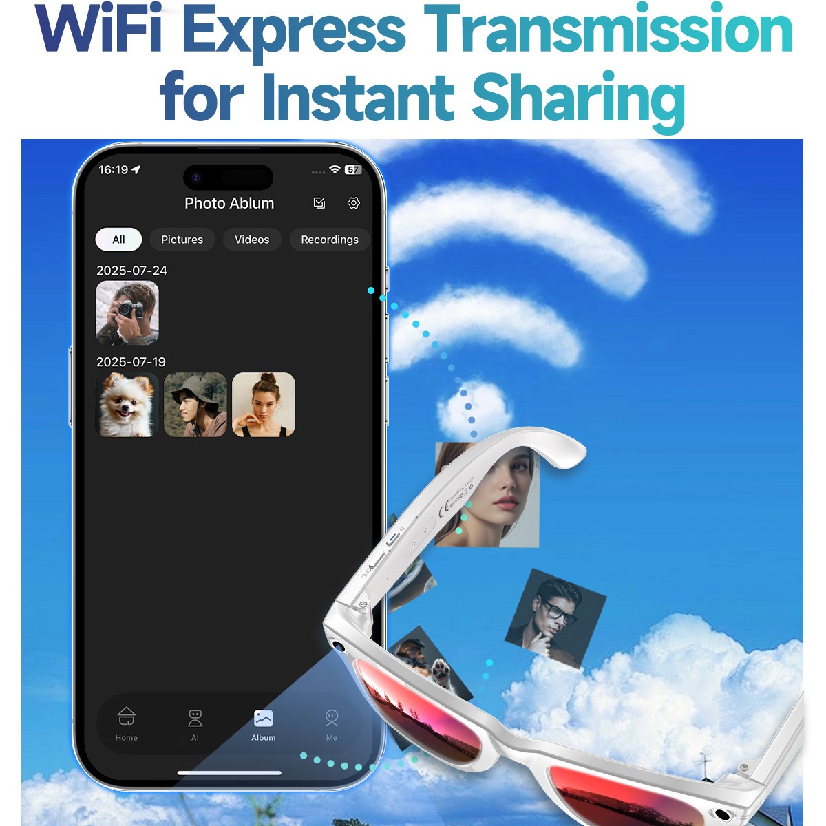 Trending Smart Sunglasses With - Audio Music To Video Ai ulasan dan harga