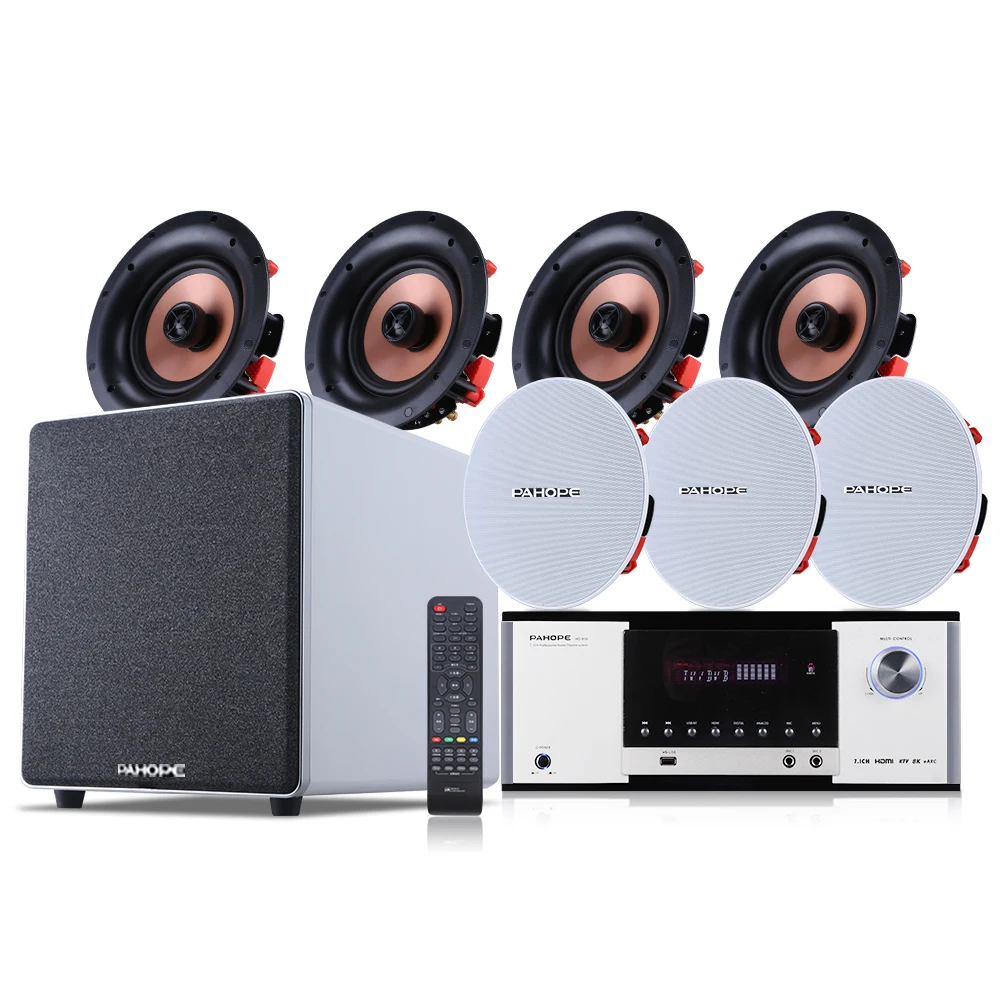 7.1 Home Theater Ceiling Speak - Audio Music For Background ulasan dan harga