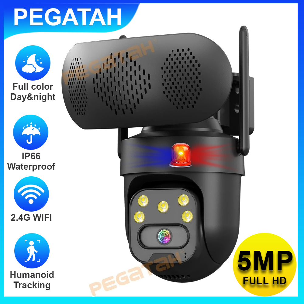 5MP IP Camera Outdoor 2.4G WiF - Audio Music Track ulasan dan harga