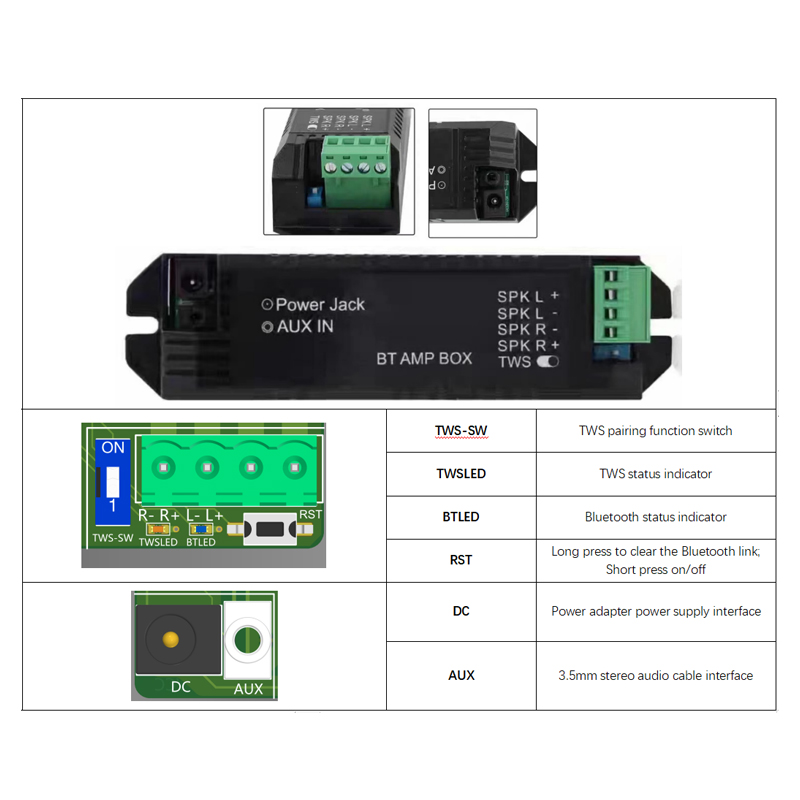 Audio bluetooth Amplifier modu - Audio Music For Background ulasan dan harga