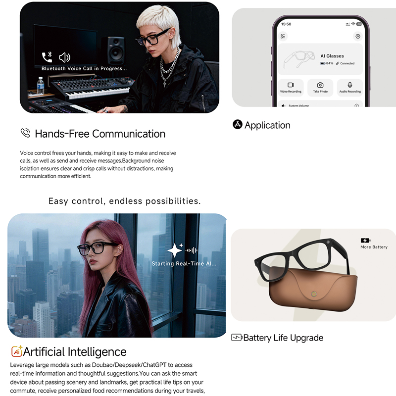 2026 AI smart Glasses HD 800W  - Audio Music To Video Ai ulasan dan harga