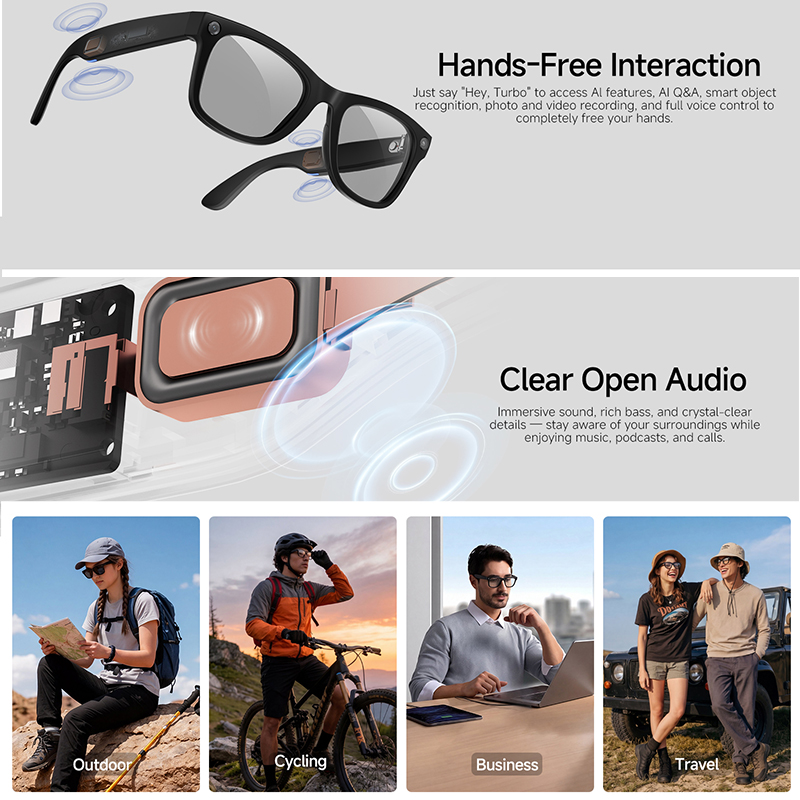 2026 New AI Smart Glasses 8MP  - Audio Music To Video Ai ulasan dan harga