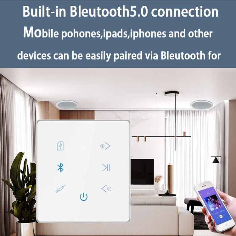 Bluetooth Wall Amplifier Home  - Audio Music For Background ulasan dan harga