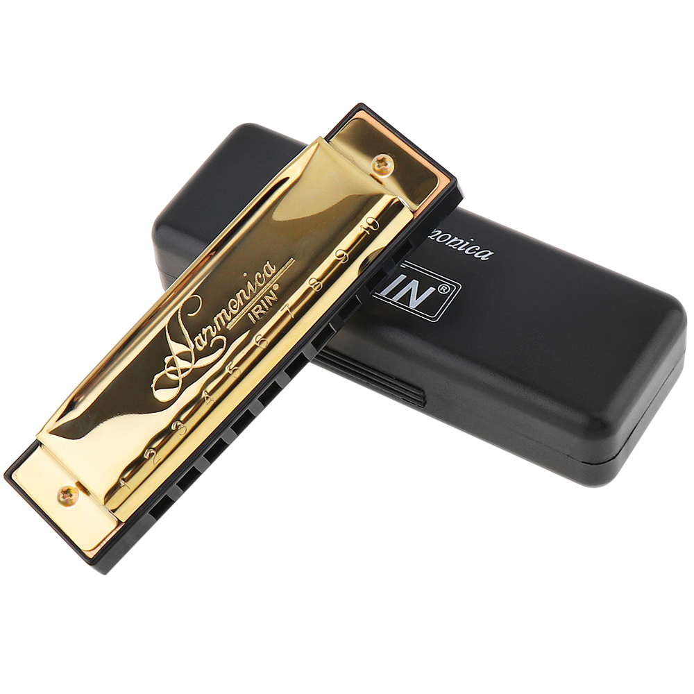 Silver / Gold KeyC 10 Hole 20  - Harmonica 10 Hole ulasan dan harga