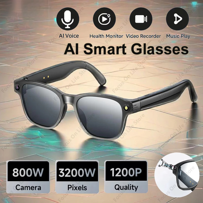 AI Smart Glasses 8 Million Cam - Audio Music To Video Ai ulasan dan harga