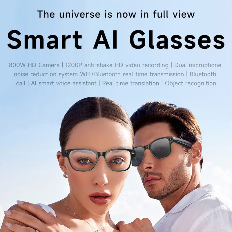 AI Smart Glasses 8 Million Cam - Audio Music To Video Ai ulasan dan harga