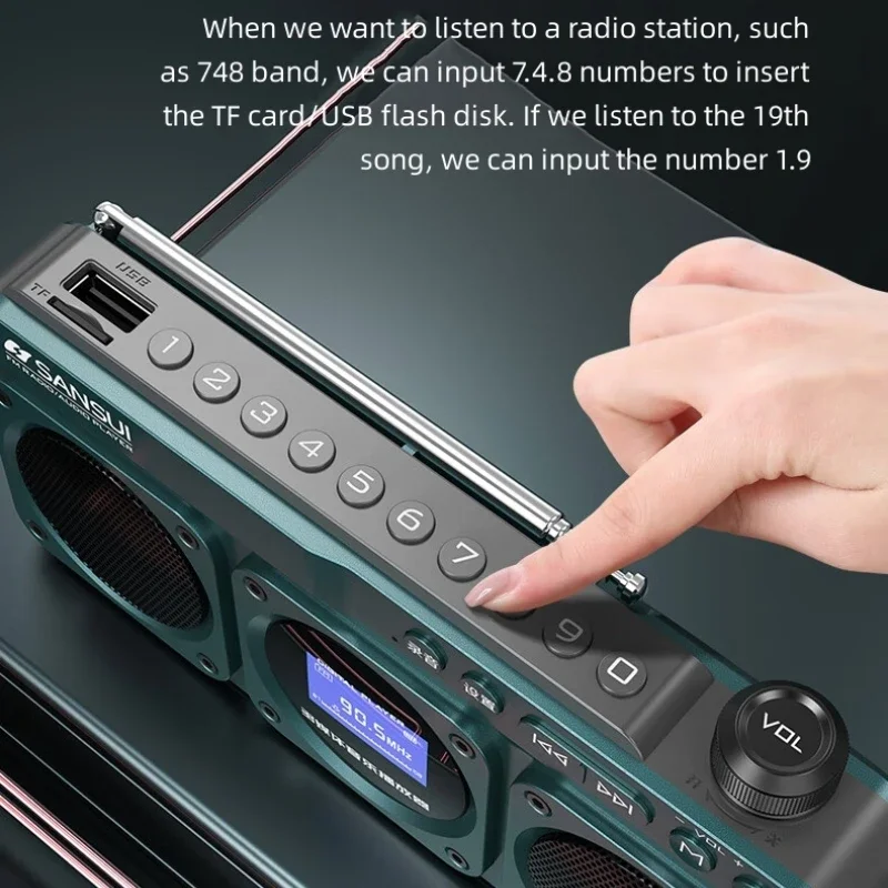 Portable F28 FM Radio Hi-fi So - Audio Music Lyrics ulasan dan harga