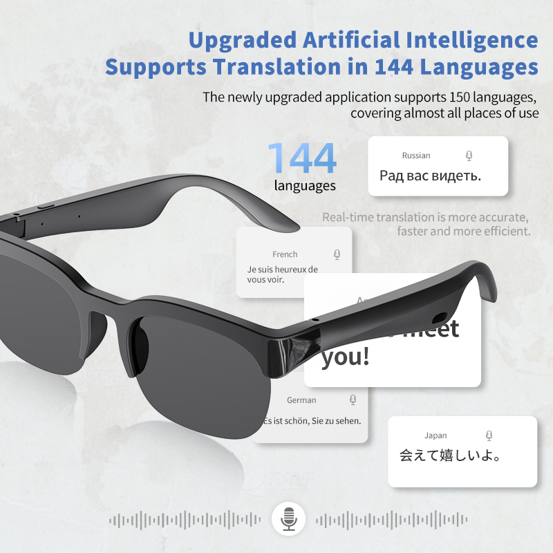 Smart AI Audio Glasses, Wirele - Audio Music To Video Ai ulasan dan harga