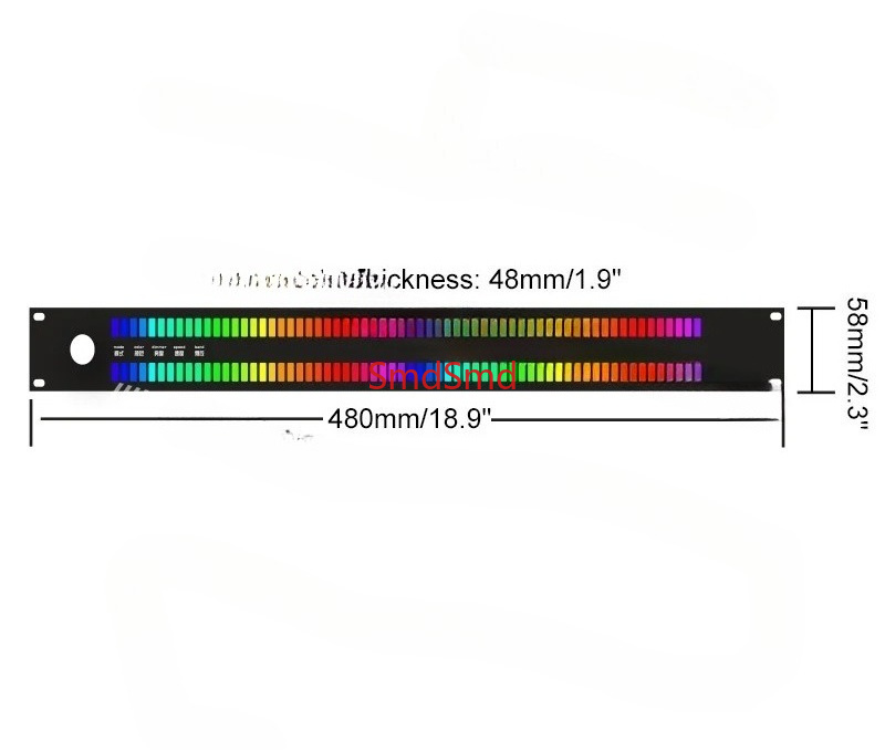 128-Light LED Music Spectrum D - Audio Music Visualizer Free ulasan dan harga