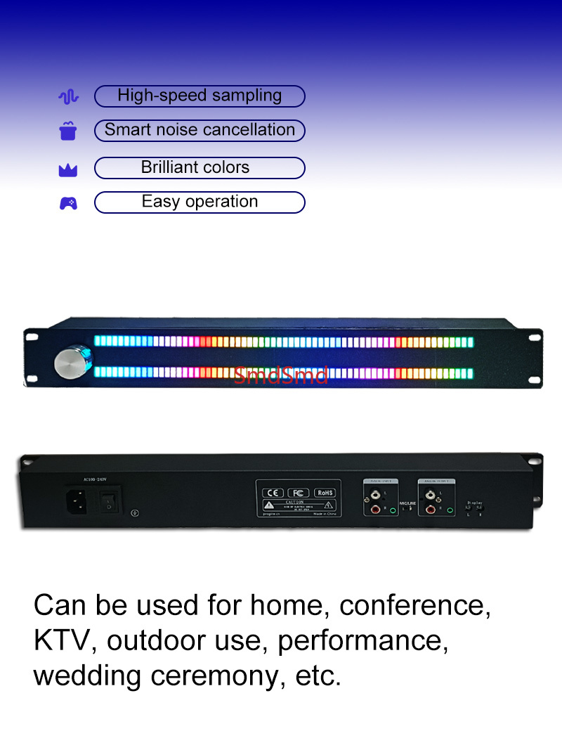 128-Light LED Music Spectrum D - Audio Music Visualizer Free ulasan dan harga